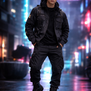 STYLISH CYERPUNK GOTHIC OUTFIT